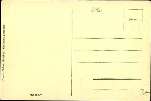 Ak Miesbach in Oberbayern, schöne Detailansicht