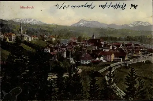 Ak Miesbach in Oberbayern, schöne Detailansicht