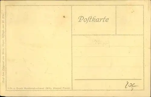 Künstler Ak Plauen im Vogtland, Margaretentag 1911, Schutzengel