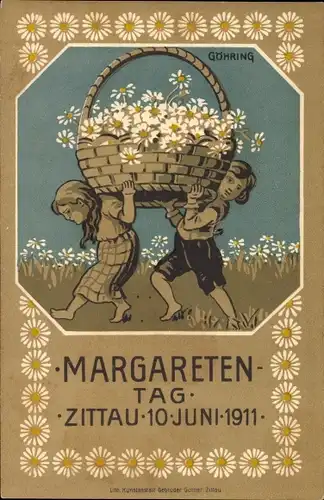 Künstler Ak Göhring, Zittau in der Oberlausitz, Margaretentag 10. Juni 1911