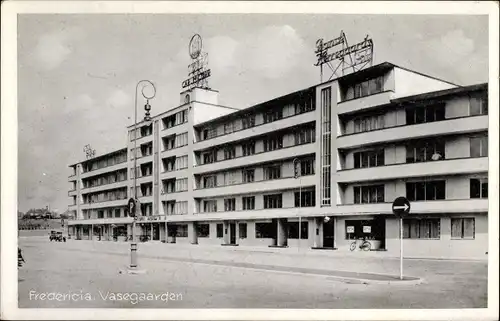 Ak Fredericia Dänemark, Vasegaarden, Straßenpartie