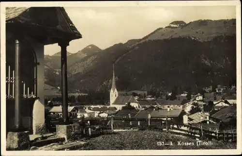 Ak Kössen in Tirol, schöne Detailansicht