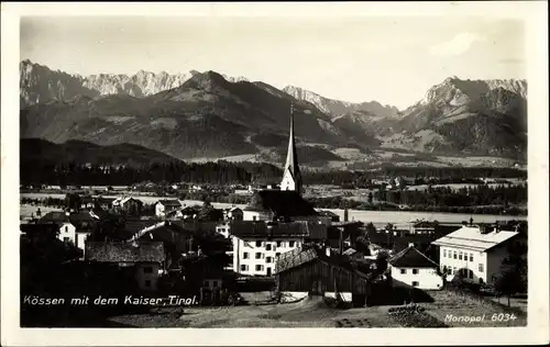 Ak Kössen in Tirol, schöne Detailansicht