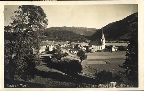 Ak Kössen in Tirol, schöne Detailansicht