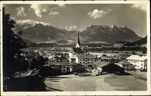 Ak Kössen in Tirol, schöne Detailansicht