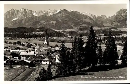 Ak Kössen in Tirol, schöne Detailansicht