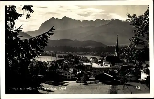 Ak Kössen in Tirol, schöne Detailansicht