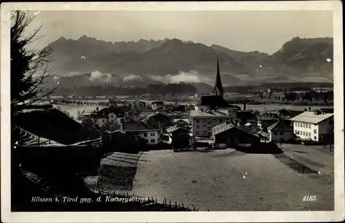 Ak Kössen in Tirol, schöne Detailansicht