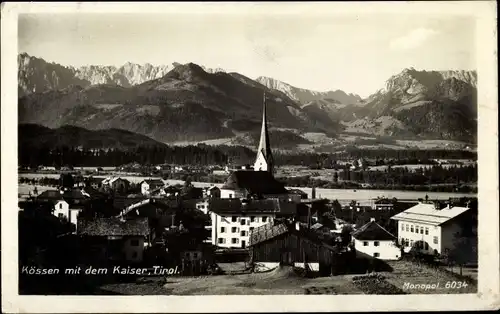 Ak Kössen in Tirol, schöne Detailansicht