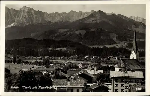 Ak Kössen in Tirol, schöne Detailansicht