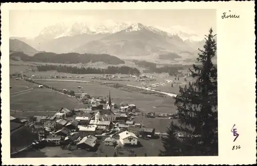 Ak Kössen in Tirol, schöne Detailansicht