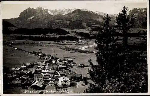 Ak Kössen in Tirol, schöne Detailansicht