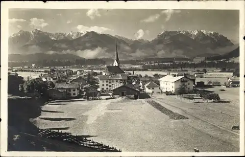 Ak Kössen in Tirol, schöne Detailansicht