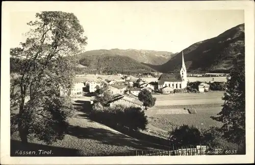 Ak Kössen in Tirol, schöne Detailansicht