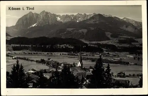 Ak Kössen in Tirol, schöne Detailansicht