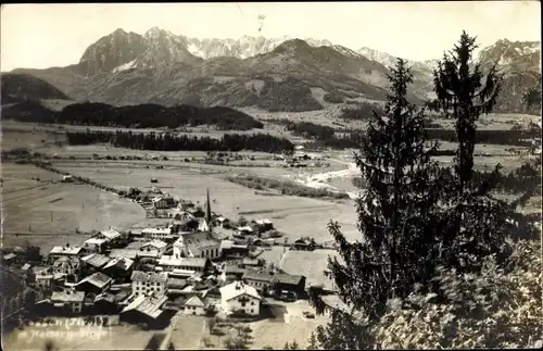 Ak Kössen in Tirol, schöne Detailansicht