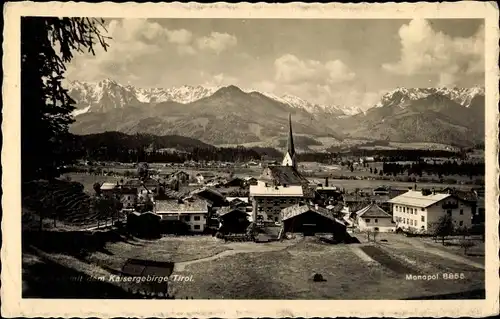 Ak Kössen in Tirol, schöne Detailansicht