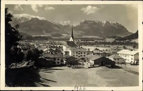 Ak Kössen in Tirol, schöne Detailansicht