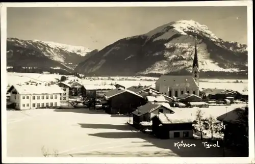 Ak Kössen in Tirol, schöne Detailansicht