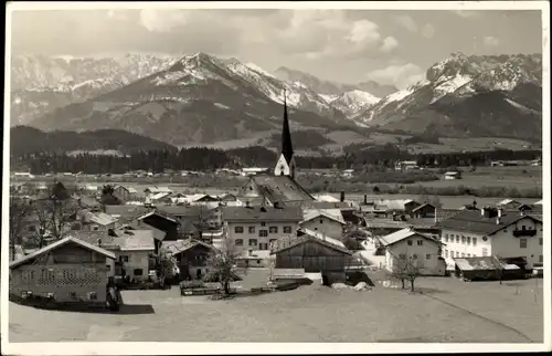 Ak Kössen in Tirol, schöne Detailansicht