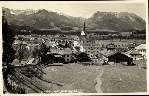 Ak Kössen in Tirol, schöne Detailansicht