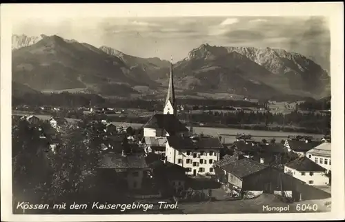 Ak Kössen in Tirol, schöne Detailansicht