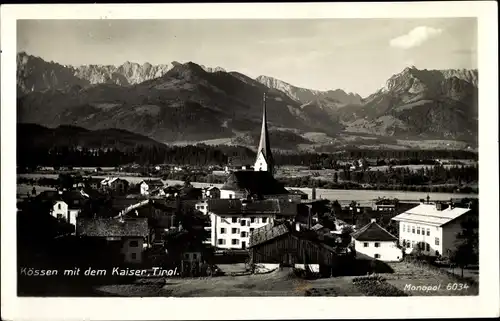 Ak Kössen in Tirol, schöne Detailansicht