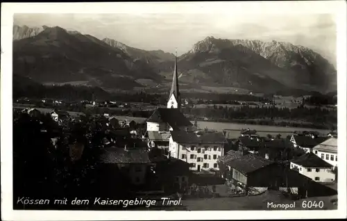 Ak Kössen in Tirol, schöne Detailansicht