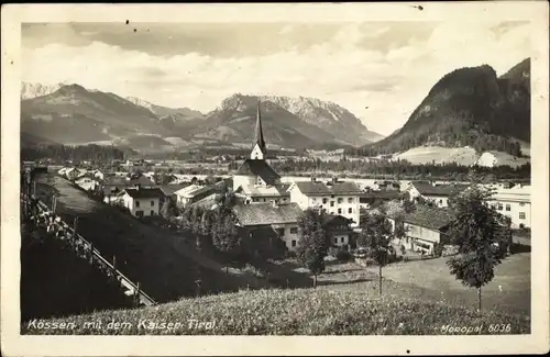 Ak Kössen in Tirol, schöne Detailansicht