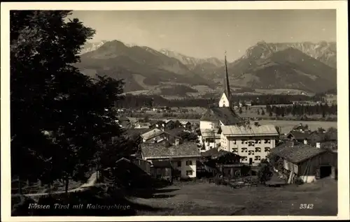 Ak Kössen in Tirol, schöne Detailansicht