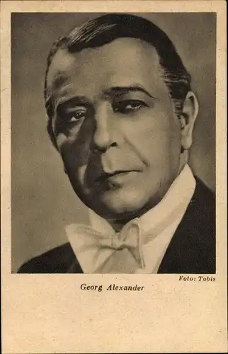 Ak Schauspieler Georg Alexander, Portrait, Die Wellen schweigen