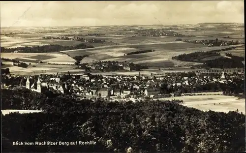 Ak Rochlitz an der Mulde, Blick auf den Ort mit Umgebung vom Rochlitzer Berg aus