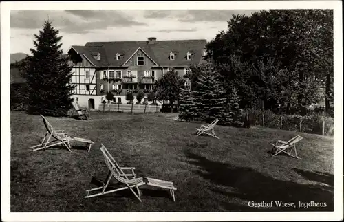 Ak Fleckenberg Schmallenberg im Sauerland, Gasthof Wiese, Jagdhaus