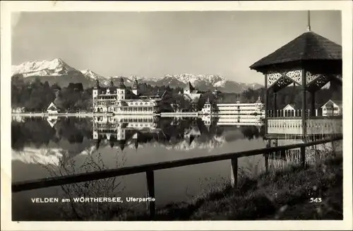 Ak Velden am Wörther See Kärnten, schöne Detailansicht