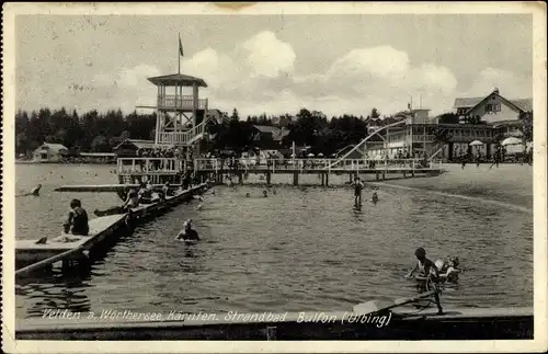 Ak Velden am Wörther See Kärnten, schöne Detailansicht