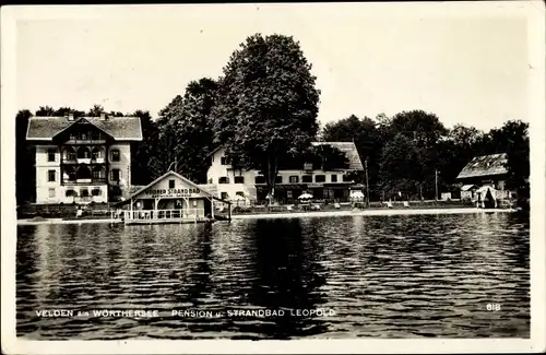 Ak Velden am Wörther See Kärnten, schöne Detailansicht