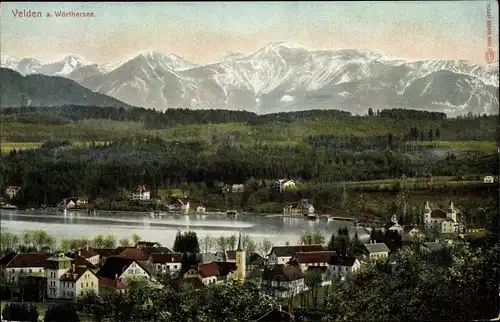 Ak Velden am Wörther See Kärnten, schöne Detailansicht