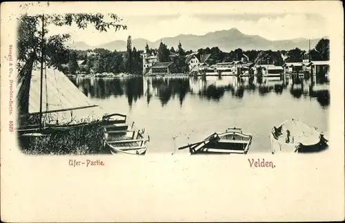 Ak Velden am Wörther See Kärnten, schöne Detailansicht