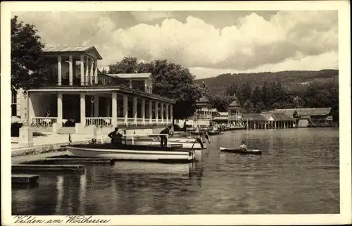 Ak Velden am Wörther See Kärnten, schöne Detailansicht