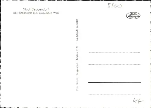 Ak Deggendorf in Niederbayern, schöne Detailansicht