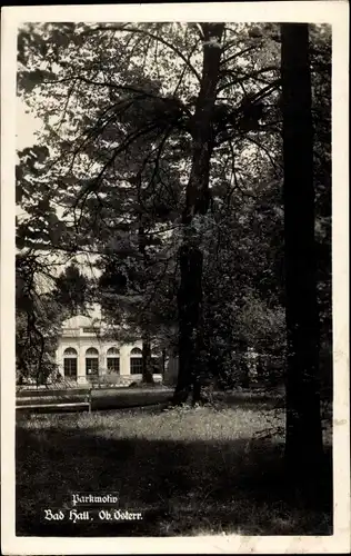 Ak Bad Hall in Oberösterreich, schöne Detailansicht