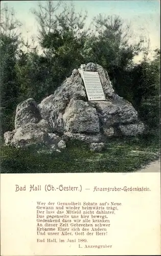 Ak Bad Hall in Oberösterreich, schöne Detailansicht