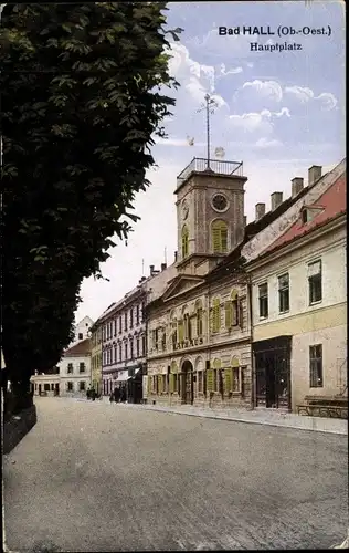 Ak Bad Hall in Oberösterreich, schöne Detailansicht