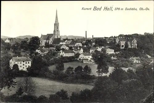 Ak Bad Hall in Oberösterreich, schöne Detailansicht