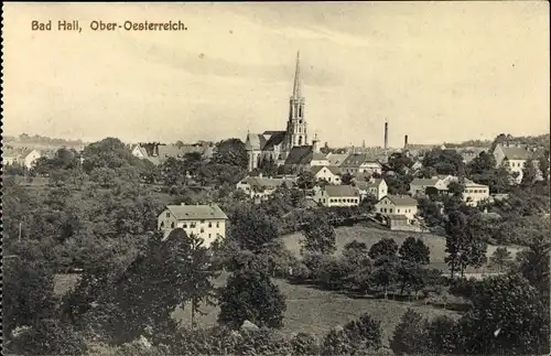 Ak Bad Hall in Oberösterreich, schöne Detailansicht