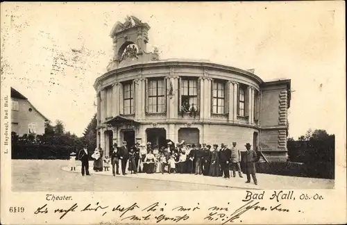 Ak Bad Hall in Oberösterreich, schöne Detailansicht