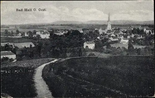 Ak Bad Hall in Oberösterreich, schöne Detailansicht