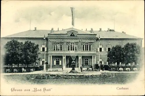 Ak Bad Hall in Oberösterreich, schöne Detailansicht