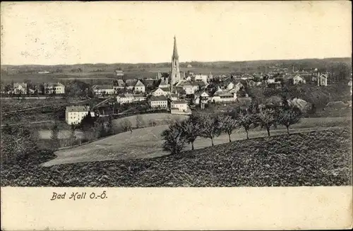 Ak Bad Hall in Oberösterreich, schöne Detailansicht