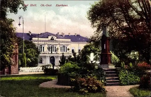 Ak Bad Hall in Oberösterreich, schöne Detailansicht